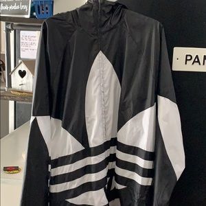 XL Adidas Tre Foil Hooded Windbreaker